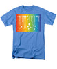 Rainbow Pride With White Paint Splodges - Men's T-Shirt  (Regular Fit)