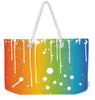 Rainbow Pride With White Paint Splodges - Weekender Tote Bag