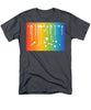 Rainbow Pride With White Paint Splodges - Men's T-Shirt  (Regular Fit)