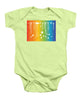 Rainbow Pride With White Paint Splodges - Baby Onesie