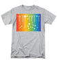 Rainbow Pride With White Paint Splodges - Men's T-Shirt  (Regular Fit)