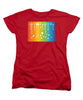 Rainbow Pride With White Paint Splodges - Women's T-Shirt (Standard Fit)