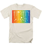 Rainbow Pride With White Paint Splodges - Men's T-Shirt  (Regular Fit)