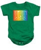 Rainbow Pride With White Paint Splodges - Baby Onesie