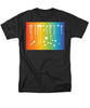 Rainbow Pride With White Paint Splodges - Men's T-Shirt  (Regular Fit)