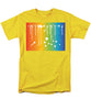 Rainbow Pride With White Paint Splodges - Men's T-Shirt  (Regular Fit)