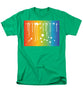 Rainbow Pride With White Paint Splodges - Men's T-Shirt  (Regular Fit)