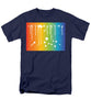 Rainbow Pride With White Paint Splodges - Men's T-Shirt  (Regular Fit)