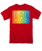 Rainbow Pride With White Paint Splodges - Men's T-Shirt  (Regular Fit)