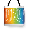 Rainbow Pride With White Paint Splodges - Tote Bag