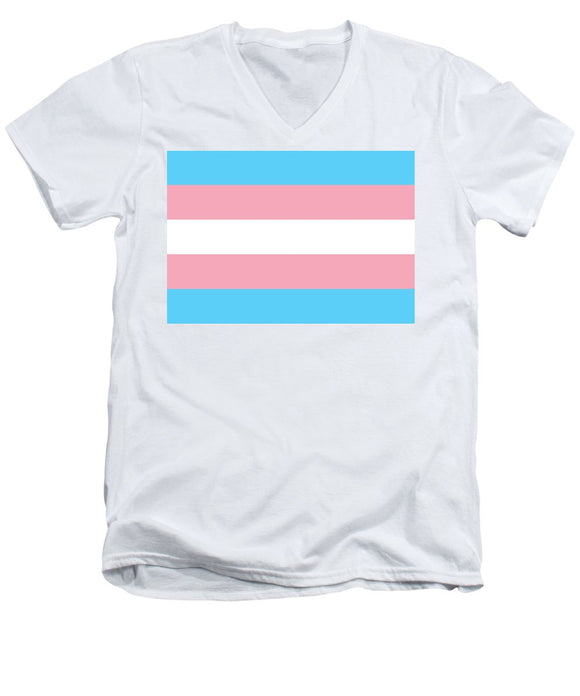 Transgender Flag - Men's V-Neck T-Shirt