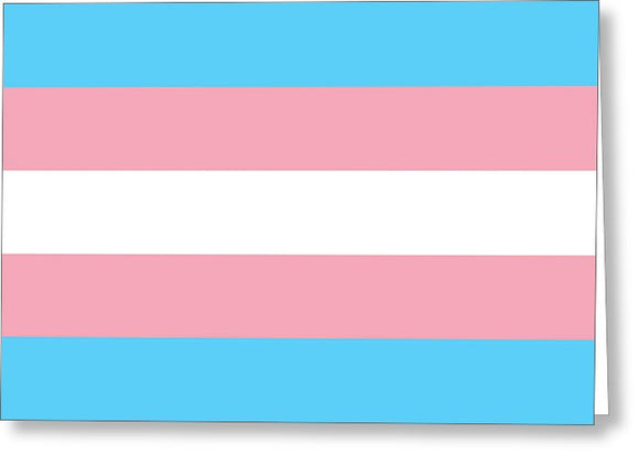 Transgender Flag - Greeting Card