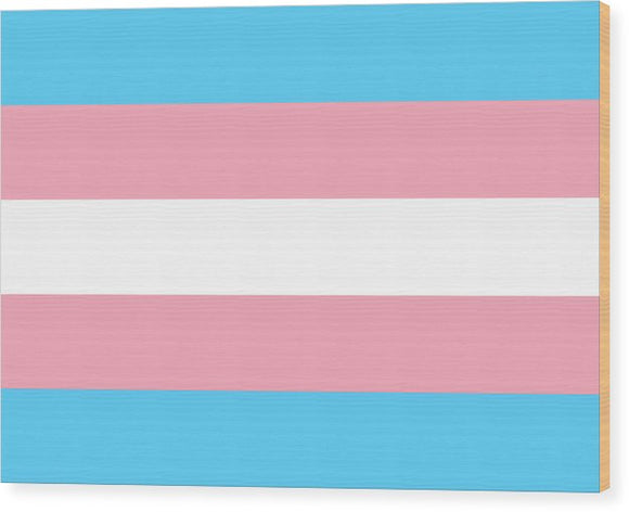 Transgender Flag - Wood Print